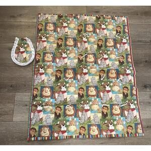 Bay Quilt With Matching Burp Cloth